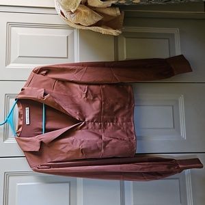 Abercrombie satin burnt orange blouse. Size Small and never worn.